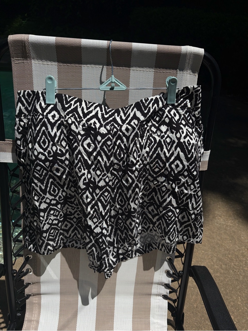 Wildfox Black and White Floral-Abstract Skirted Bottom